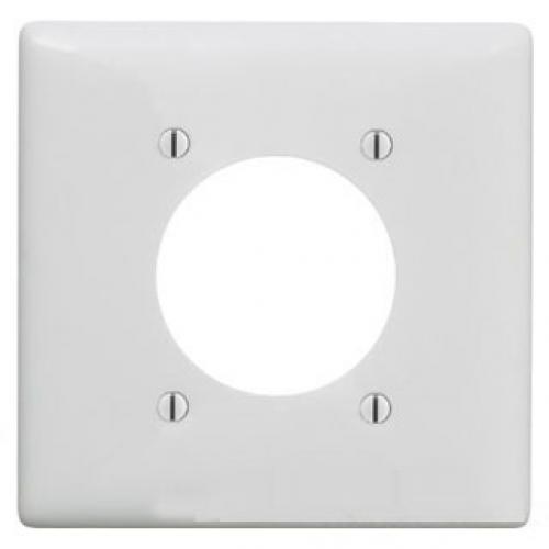WALLPLATE, 2-G, 2.15IN OPNG, WH